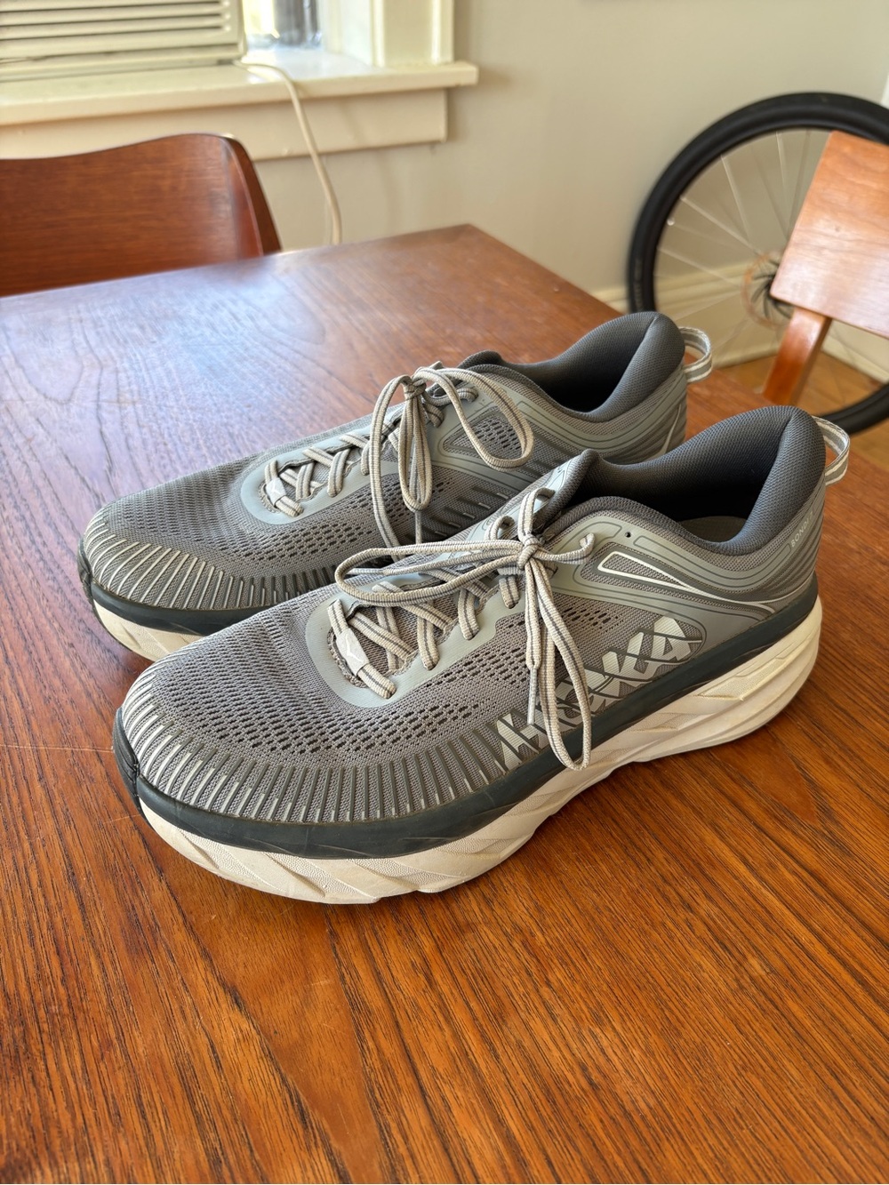 Men's 11 Grey Hoka Bondi 7- brand new